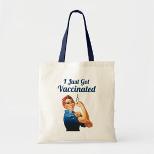 Tote Bag Vaccin Rosie the Riveter Covid-19 Vacciné