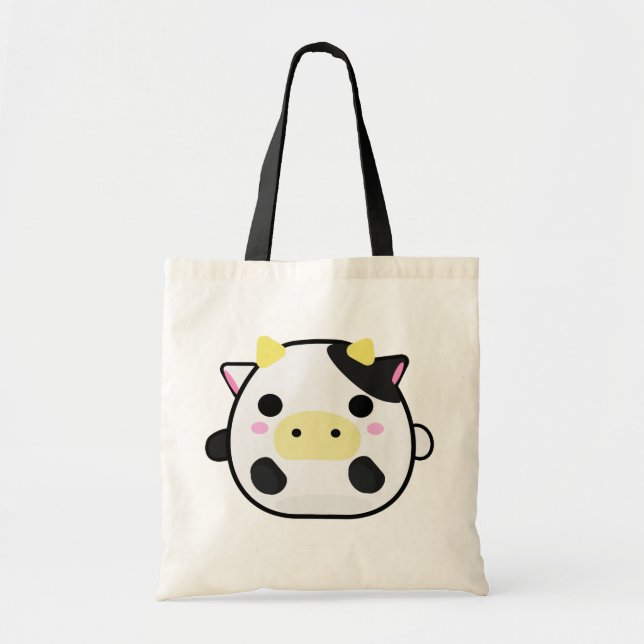 Tote Bag Vache à Chibi (Devant)