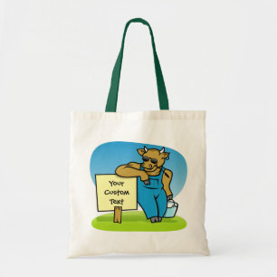 Tote Bag Vache avec signe