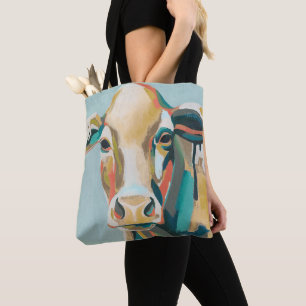 Tote Bag Vache colorée
