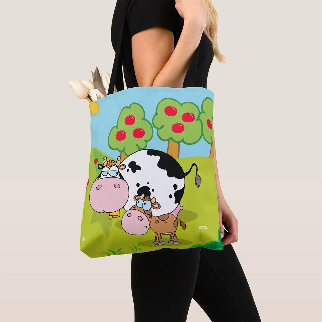 Tote Bag Vache Et Veau (Créateur téléchargé)