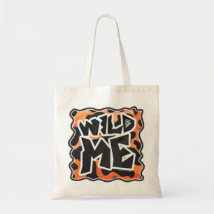 Tote Bag Vache Noir et Orange Wild Me
