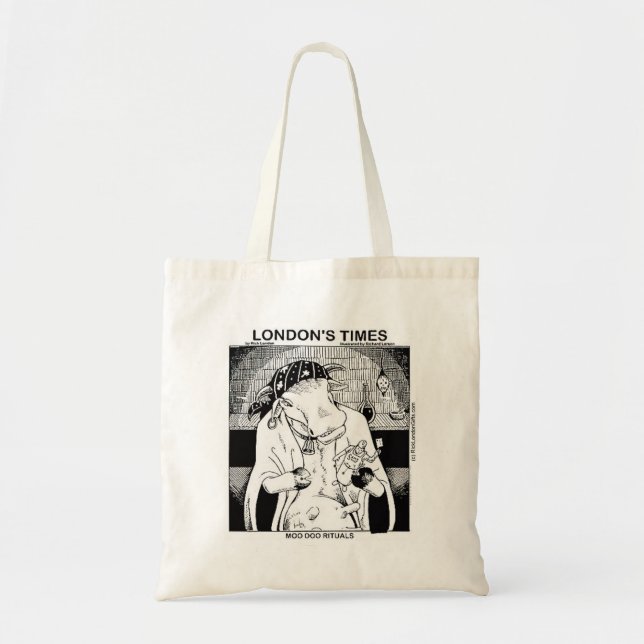 Tote Bag Vaches Moodoo De La Nouvelle-Orléans Drôle (Devant)