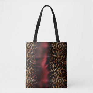 Tote Bag Vachette rouge Gold Faux Southwest Cowhal