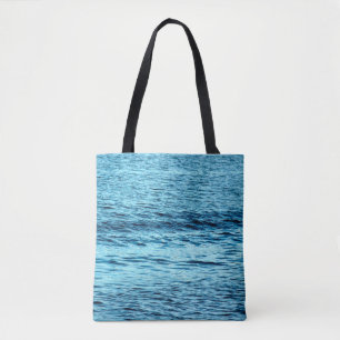 Tote Bag Vague d'eau bleue abstraite fond abstrait, aqua,