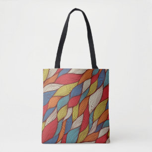 Tote Bag Vagues à main : Arrière - plan Abstrait sans joint