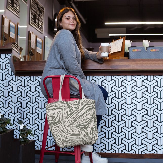 Tote Bag vagues Abstraites (Créateur téléchargé)