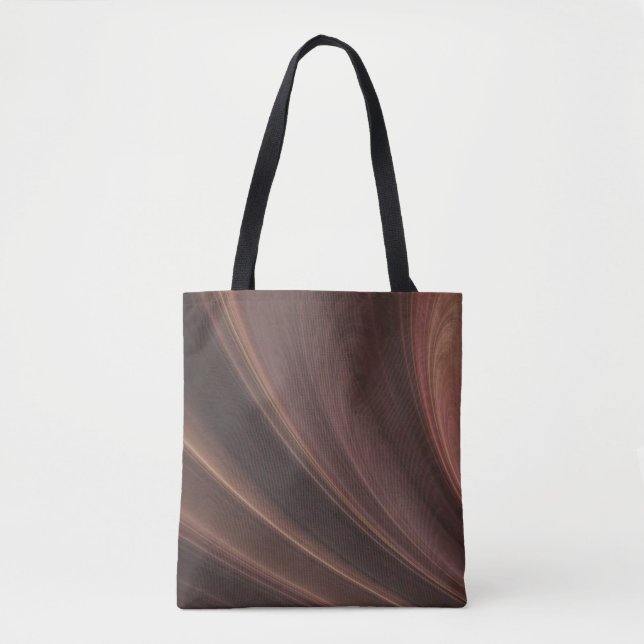 Tote Bag Vagues Brown Et Roses De Sable Doux (Devant)