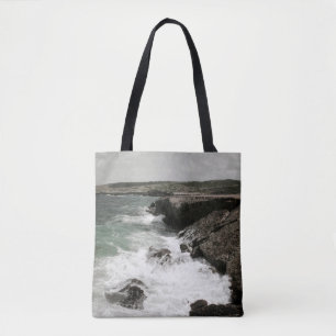 Tote Bag Vagues côtières déferlantes