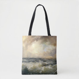 Tote Bag Vagues de tempête océanique