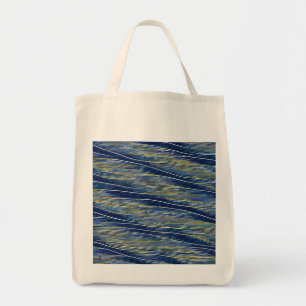 Tote Bag Vagues fracturées du paysage marin Abstrait 08