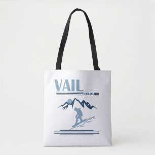 Tote Bag Vail Colorado snowboard