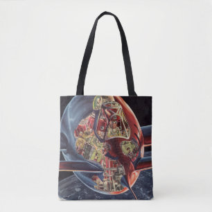 Tote Bag Vaisseau spatial de fusée d'astronaute de science-