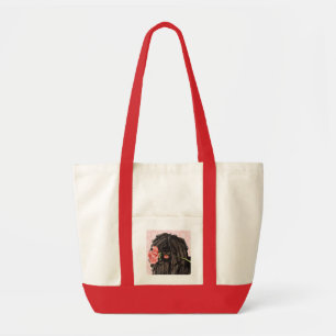Tote Bag Valentine Puli rose