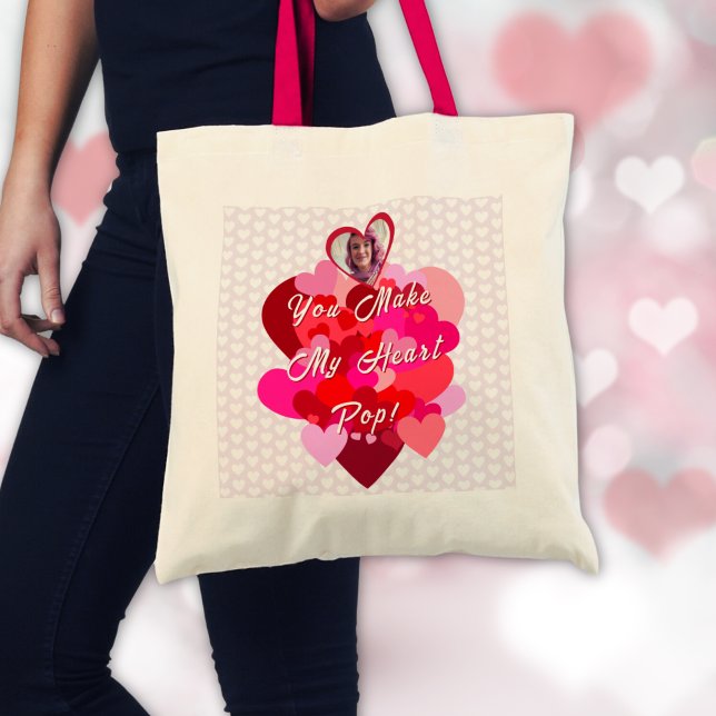 Tote Bag Valentine Tu Fais Mon Coeur Pop (Créateur téléchargé)