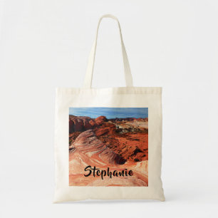 Tote Bag Vallée de feu avec un nom personnalisé