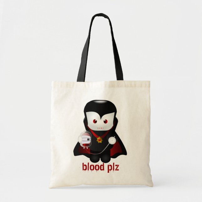 Tote Bag Vampire de Tour-ou-Traitement mignon (Devant)