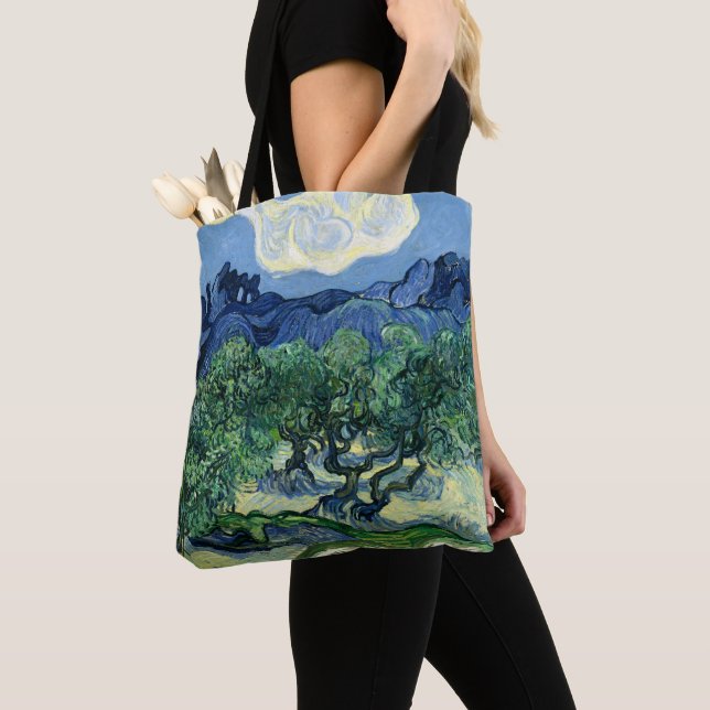 Tote Bag Van Gogh La peinture paysagère des oliviers (De près)