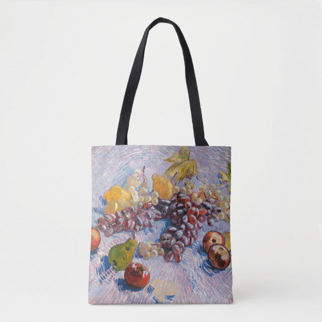 Tote Bag Van Gogh - Raisins, citrons, poires et pommes, (Devant)