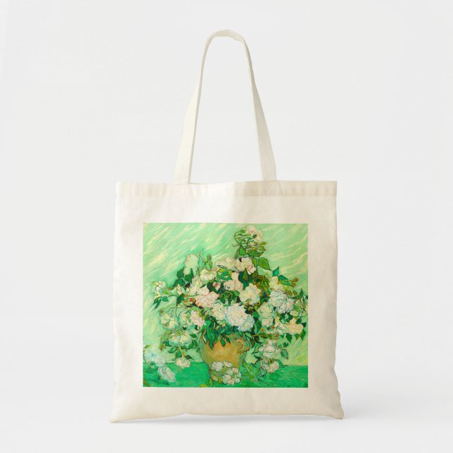 Tote Bag Van Gogh White Roses (Devant)