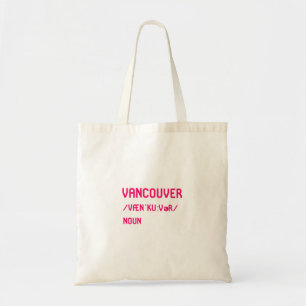 Tote Bag Vancouver British Columbia Canada Dictionary
