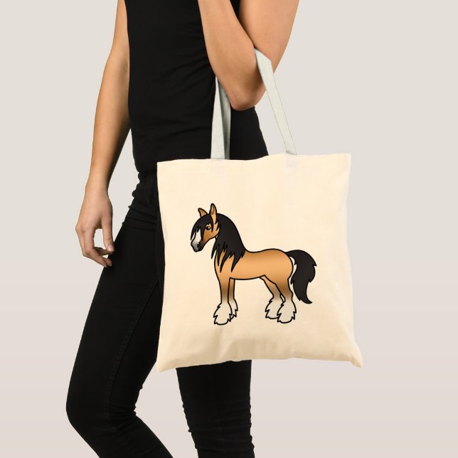 Tote Bag Vanneur tzigane Buckskin / Shire / Clydesdale Hors (Devant (produit))