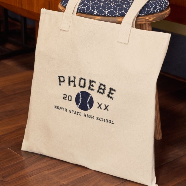 Tote Bag Varsity Letter Sports Graduation Custom Athlete (Celebrate your athlete in the family with this Varsity Letter Sports Graduation Custom Athlete Tote!)