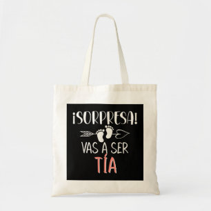 Tote Bag Vas A Ser Tia Sorpresa De Embarazo Para Tia Spanis