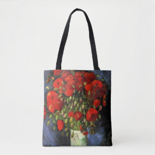 Tote Bag Vase aux Coquelicots Rouges par Vincent van Gogh