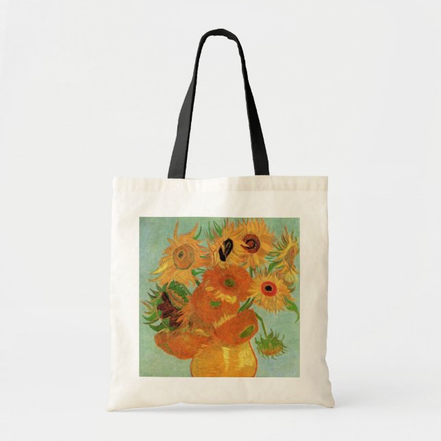 Tote Bag Vase avec douze tournesols par Vincent van Gogh (Devant)