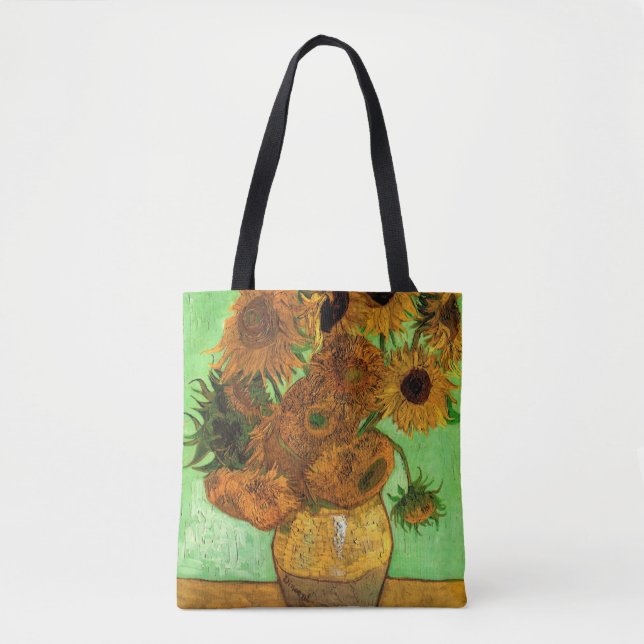 Tote Bag Vase avec douze tournesols par Vincent van Gogh (Devant)