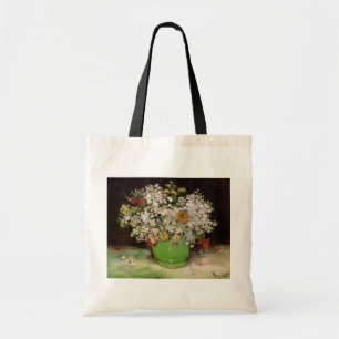 Tote Bag Vase avec fleurs de Zinnia par Vincent van Gogh