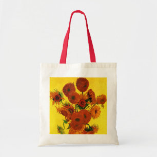 Tote Bag Vase de fleurs avec 15 tournesols Vincent van Gogh