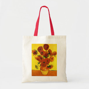 Tote Bag Vase de fleurs avec 15 tournesols Vincent van Gogh