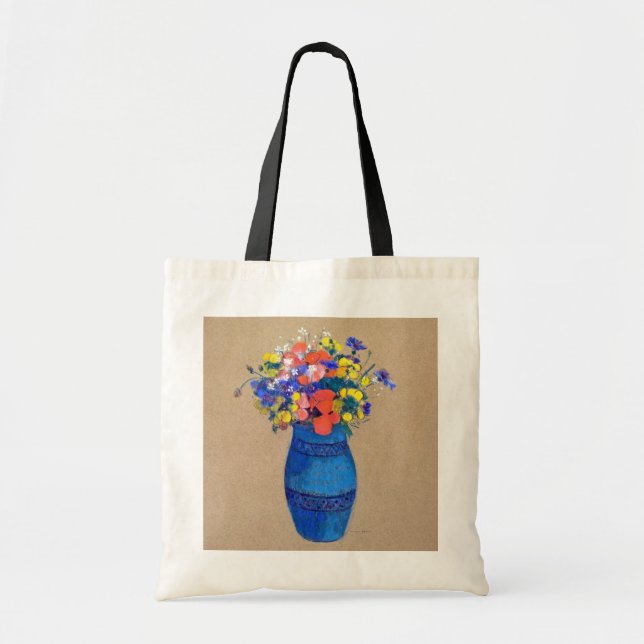 Tote Bag Vase de fleurs, Redon (Devant)