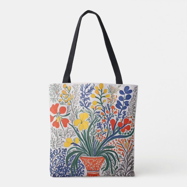 Tote Bag Vase et fleurs sauvages (Dos)
