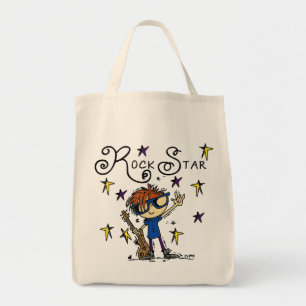 Tote Bag Vedette du rock rousse de garçon
