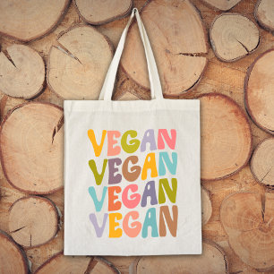 Tote Bag Vegan simple, Fleurs tendance Rétro