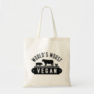 Tote Bag Végétan le plus mauvais au monde