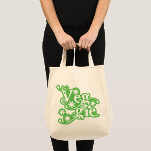 Tote Bag Veggie vintage © Pour les végétariens Vegetarie