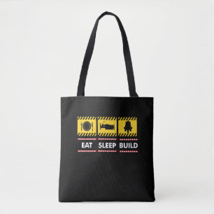 Tote Bag Veille Construire Construire Répéter Blocs De Cons