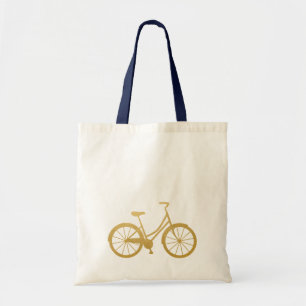 Tote Bag Vélo Beach Cruiser Vélo Gold Cute Simple