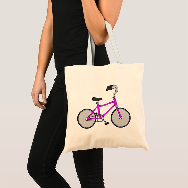 Tote Bag Vélo rose (Créateur téléchargé)