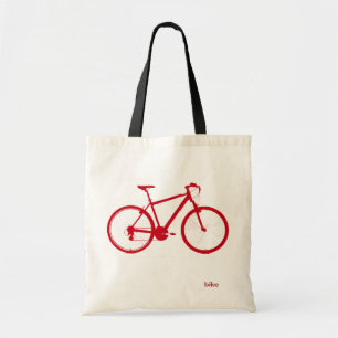 Tote Bag vélo rouge, vélo
