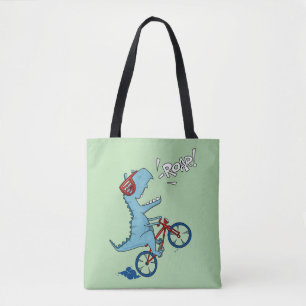 Tote Bag Vélo T-Rex Roar