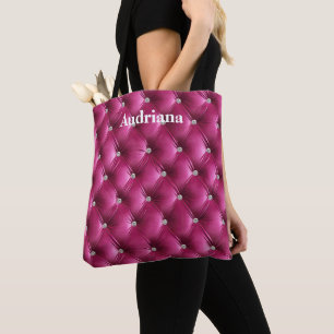Tote Bag Velvet Rose Chaud