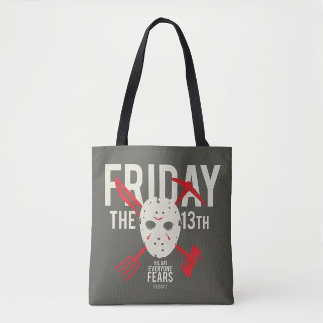 Tote Bag Vendredi 13 | Armes - Masque de hockey (Devant)