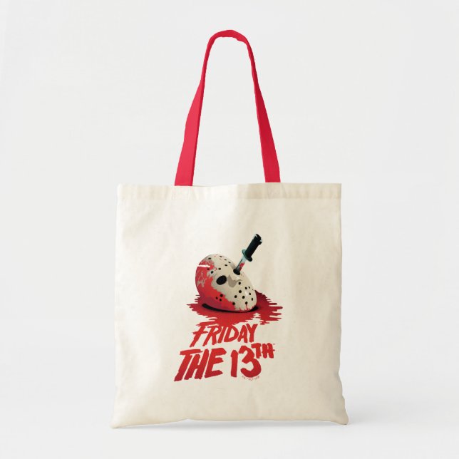 Tote Bag Vendredi 13 | Couteau à travers le masque de hocke (Devant)