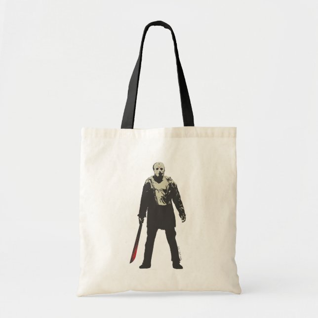 Tote Bag Vendredi 13 | Jason Voorhees Caractère Art (Devant)