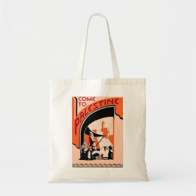 TOTE BAG VENEZ EN PALESTINE (Devant)